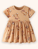 Cute Bear Printed Dress