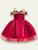 One Shoulder Sleeveless Bow Party Dress