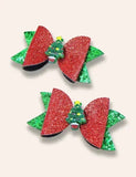 2PCS Christmas Series Sequined Hairclips