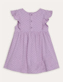 Lilac Purple Llama Appliqué Summer Dress