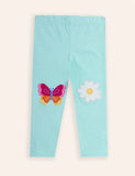 Butterfly&Flower Applique Leggings