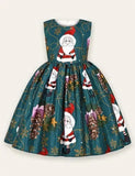 Christmas Print Party Dress