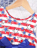 Independence Day Star Bow Tulle Dress