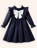 Long Sleeve Bow Princess Dress