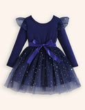 Star Printed Tulle Dress