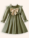Long Sleeve Bow Princess Dress