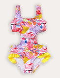 Flamingo Print One-piece Swimsuit