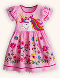Flower Unicorn Party Dress