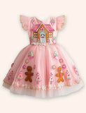 Clearance Deals - Gingerbread Applique Tulle Dress