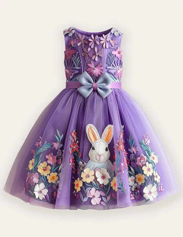 Flower Bunny Tulle Dress