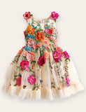 Wonderland 3D Flower Tulle Dress