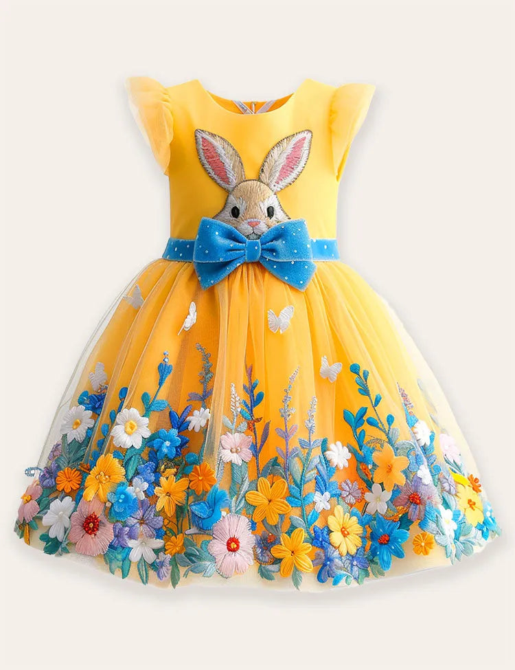 Flower Bunny Tulle Dress