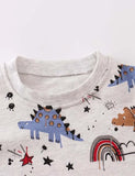 Dinosaur Printed Pullover Sweatshirt - Mini Taylor