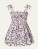 Floral Full Printed High Waist Spaghetti Strap Dress - Mini Taylor