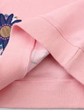 Floral Rabbit Butterfly Appliqué Sweatshirt - Mini Taylor