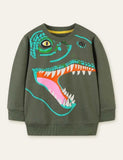 Funny Dinosaur Printed Sweatshirt - Mini Taylor