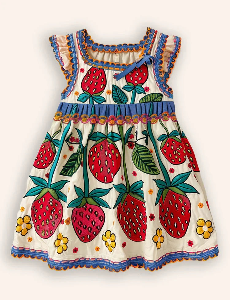 Strawberry Sleeveless Dress