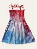 Independence Day Printed Sleeveless Dress