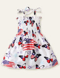 Independence Day Star Heart Printed Dress - Mini Taylor