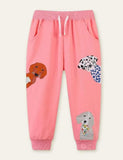 Puppy Appliqué Sweatpants - Mini Taylor