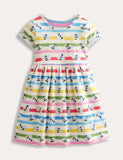 Short-sleeved Fun Jersey Dress - Mini Taylor