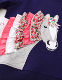 Unicorn Appliqué Sweatshirt - Mini Taylor
