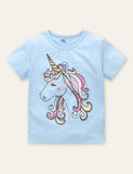 Unicorn Printed T-shirt - Mini Taylor