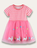 Rabbit Appliqué Tulle Dress