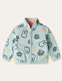 Cartoon Printed Fleece Jacket - Mini Taylor