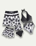 Coconut Tree Printed Family Matching Swim Suit - Mini Taylor