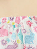 Easter Cute Short Sleeve Rabbit Romper Set - Mini Taylor