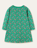 Floral Printed Bird Appliqué Dress - Mini Taylor