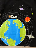 Glowing Space Astronaut Printed Long Sleeve T-shirt - Mini Taylor