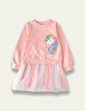 Rainbow Tulle Skirt Unicorn Sweatshirt