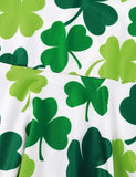 St. Patrick's Day Clover Printed Long Sleeve Dress - Mini Taylor